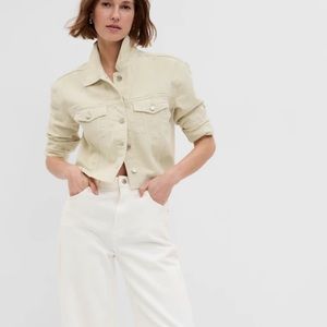 NWT Gap crop denim jacket
